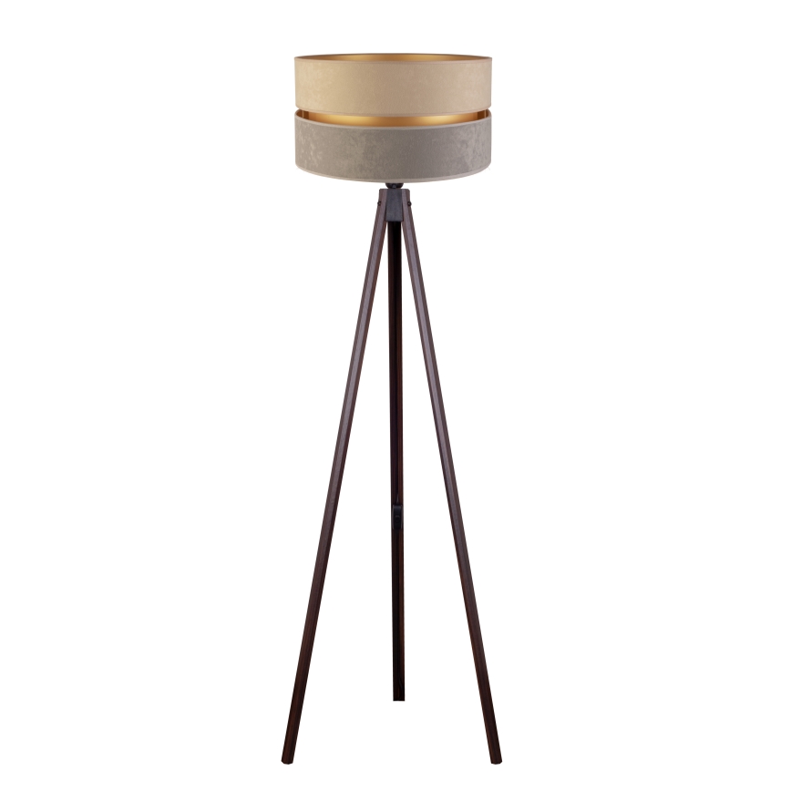 Duolla - Lampadaire DUO 1xE27/60W/230V d. 44 cm beige/gris/wenge