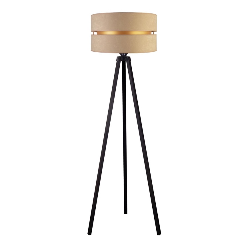 Duolla - Lampadaire DUO 1xE27/60W/230V d. 44 cm beige/wenge