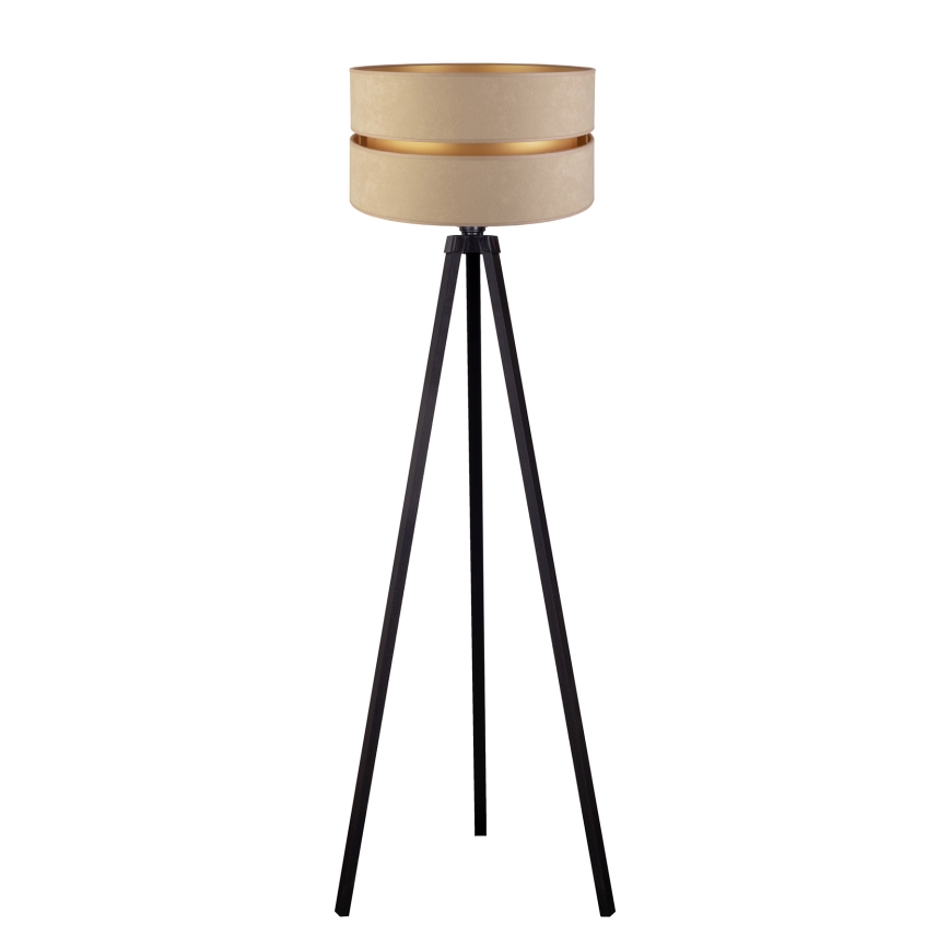 Duolla - Lampadaire DUO 1xE27/60W/230V d. 44 cm beige/wenge