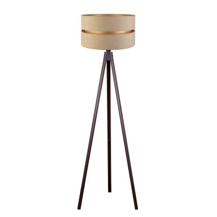 Duolla - Lampadaire DUO 1xE27/60W/230V d. 44 cm beige/wenge