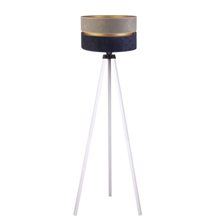 Duolla - Lampadaire DUO 1xE27/60W/230V d. 44 cm gris/bleu/blanc