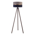 Duolla - Lampadaire DUO 1xE27/60W/230V d. 44 cm gris/bleu/marron