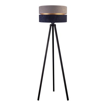 Duolla - Lampadaire DUO 1xE27/60W/230V d. 44 cm gris/bleu/wenge