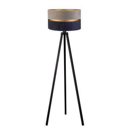 Duolla - Lampadaire DUO 1xE27/60W/230V d. 44 cm gris/bleu/wenge