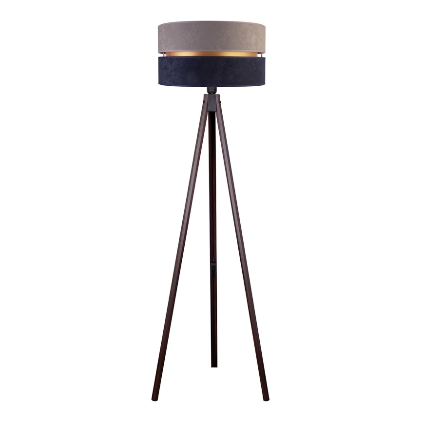 Duolla - Lampadaire DUO 1xE27/60W/230V d. 44 cm gris/bleu/wenge