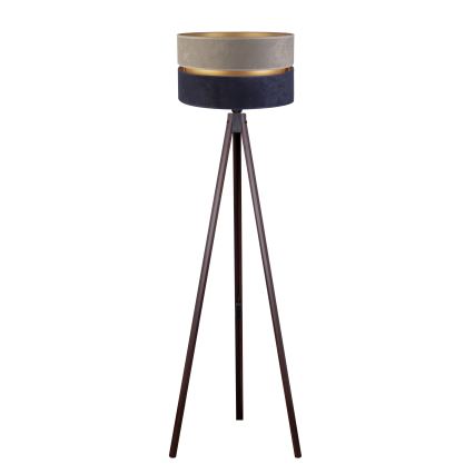 Duolla - Lampadaire DUO 1xE27/60W/230V d. 44 cm gris/bleu/wenge
