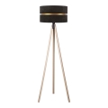 Duolla - Lampadaire DUO 1xE27/60W/230V d. 44 cm noir/beige