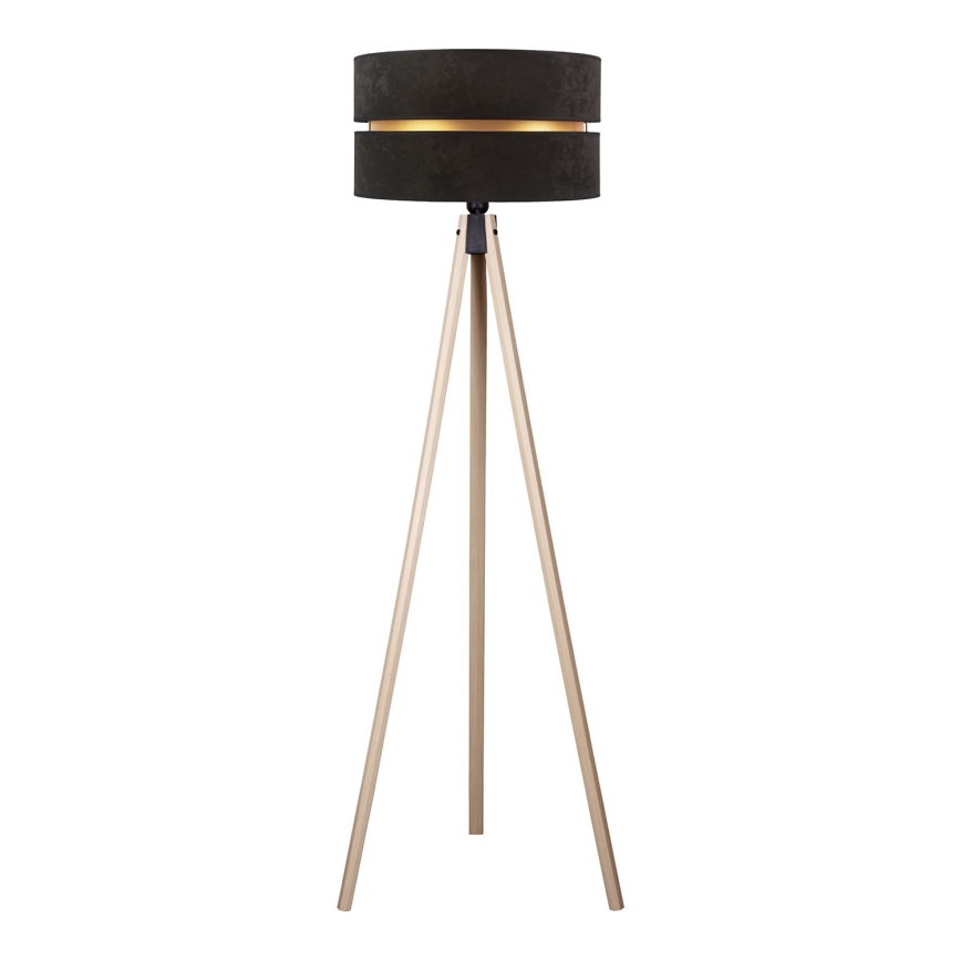 Duolla - Lampadaire DUO 1xE27/60W/230V d. 44 cm noir/beige