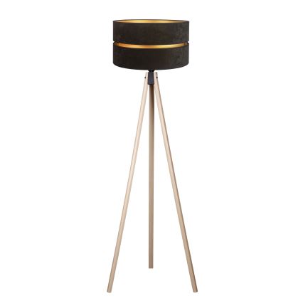 Duolla - Lampadaire DUO 1xE27/60W/230V d. 44 cm noir/beige