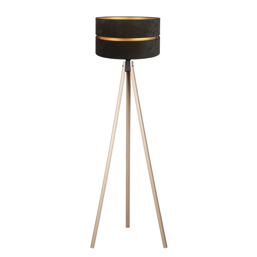 Duolla - Lampadaire DUO 1xE27/60W/230V d. 44 cm noir/beige