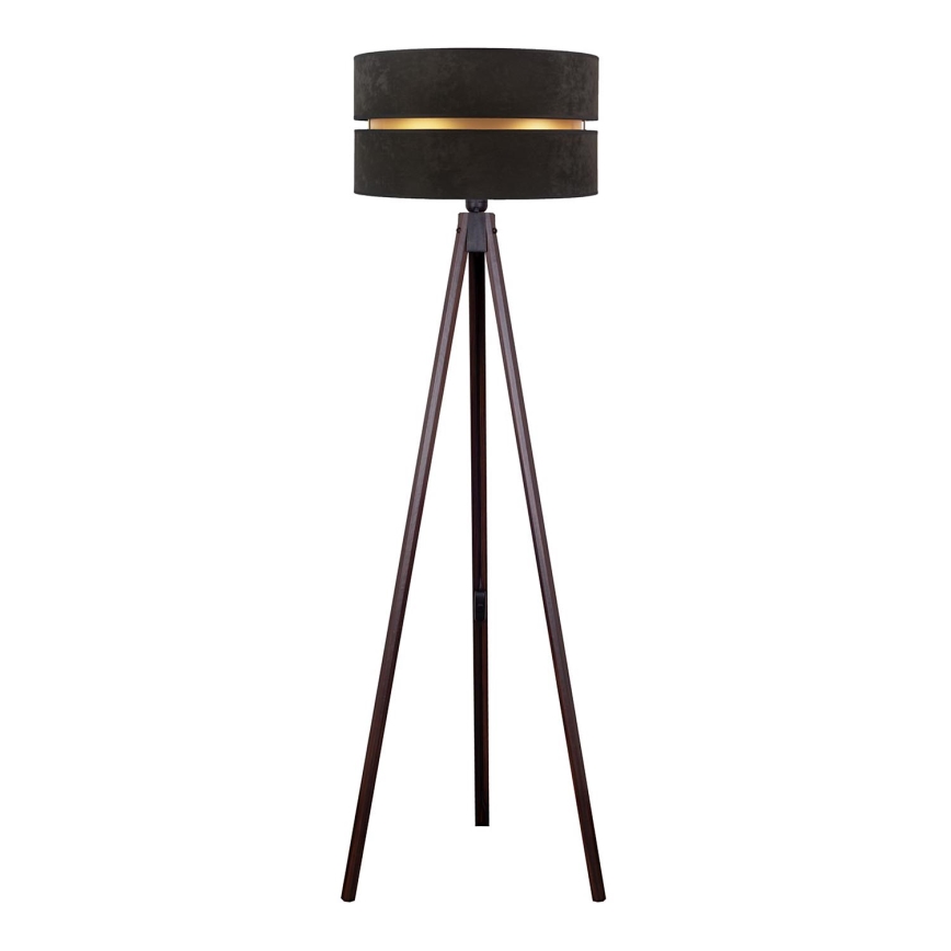 Duolla - Lampadaire DUO 1xE27/60W/230V d. 44 cm noir/wenge