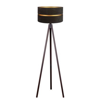 Duolla - Lampadaire DUO 1xE27/60W/230V d. 44 cm noir/wenge