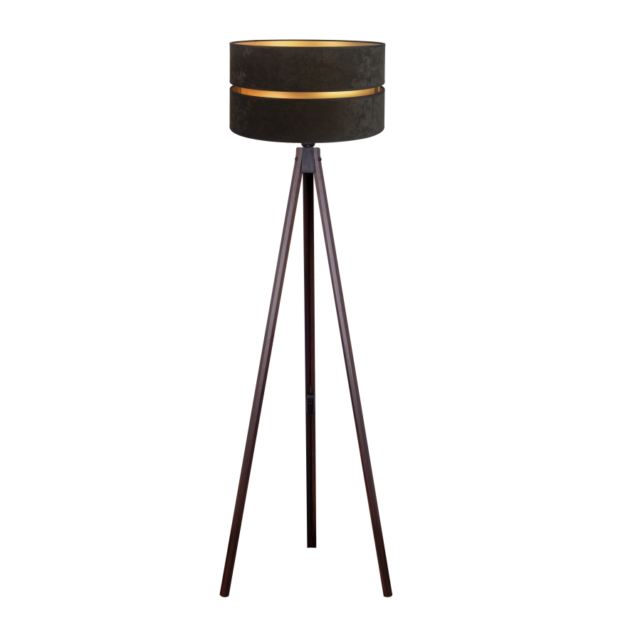 Duolla - Lampadaire DUO 1xE27/60W/230V d. 44 cm noir/wenge
