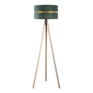 Duolla - Lampadaire DUO 1xE27/60W/230V d. 44 cm vert/beige