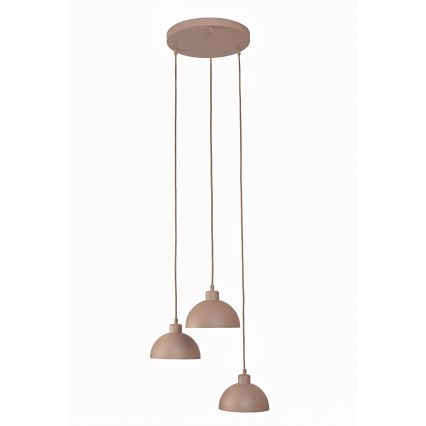 Duolla - Lampadario a cavo IRONLINE 3xE27/15W/230V beige