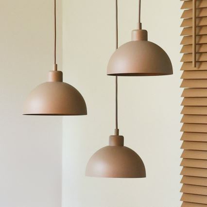 Duolla - Lampadario a cavo IRONLINE 3xE27/15W/230V beige