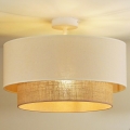 Duolla - Lampadario a plafone BOHO 1xE27/15W/230V diam. 45 cm crema/marrone