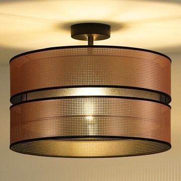 Duolla - Lampadario a plafone COPPER SHINY 1xE27/15W/230V diametro 40 cm rame/nero