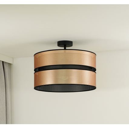 Duolla - Lampadario a plafone COPPER SHINY 1xE27/15W/230V diametro 40 cm rame/nero