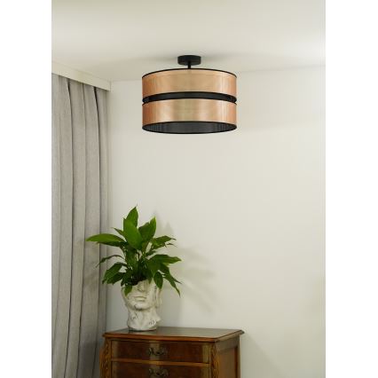 Duolla - Lampadario a plafone COPPER SHINY 1xE27/15W/230V diametro 40 cm rame/nero