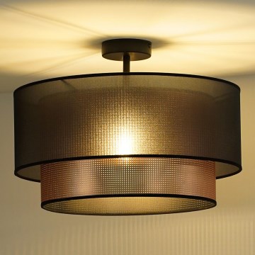 Duolla - Lampadario a plafone COPPER SHINY 1xE27/15W/230V diametro 45 cm marrone/rame