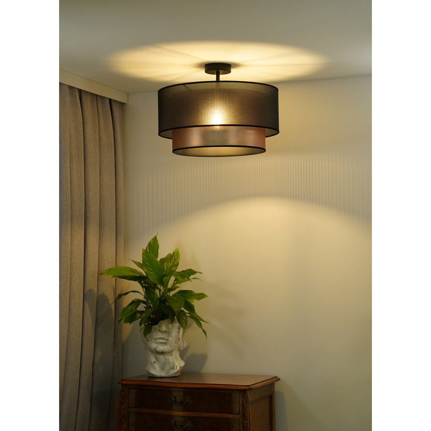 Duolla - Lampadario a plafone COPPER SHINY 1xE27/15W/230V diametro 45 cm marrone/rame