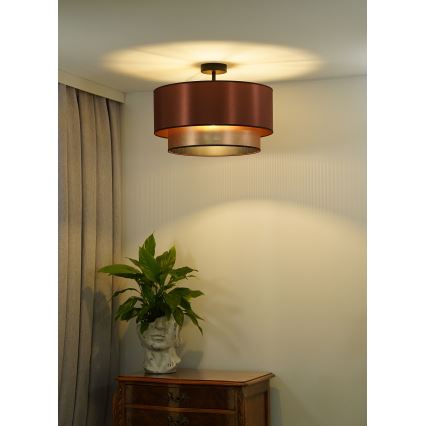 Duolla - Lampadario a plafone COPPER SHINY 1xE27/15W/230V diametro 45 cm rame
