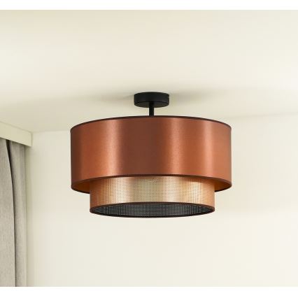 Duolla - Lampadario a plafone COPPER SHINY 1xE27/15W/230V diametro 45 cm rame
