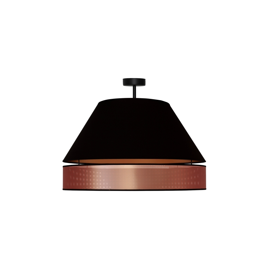 Duolla - Lampadario a plafone COPPER SHINY 1xE27/15W/230V diametro 60 cm nero/rame