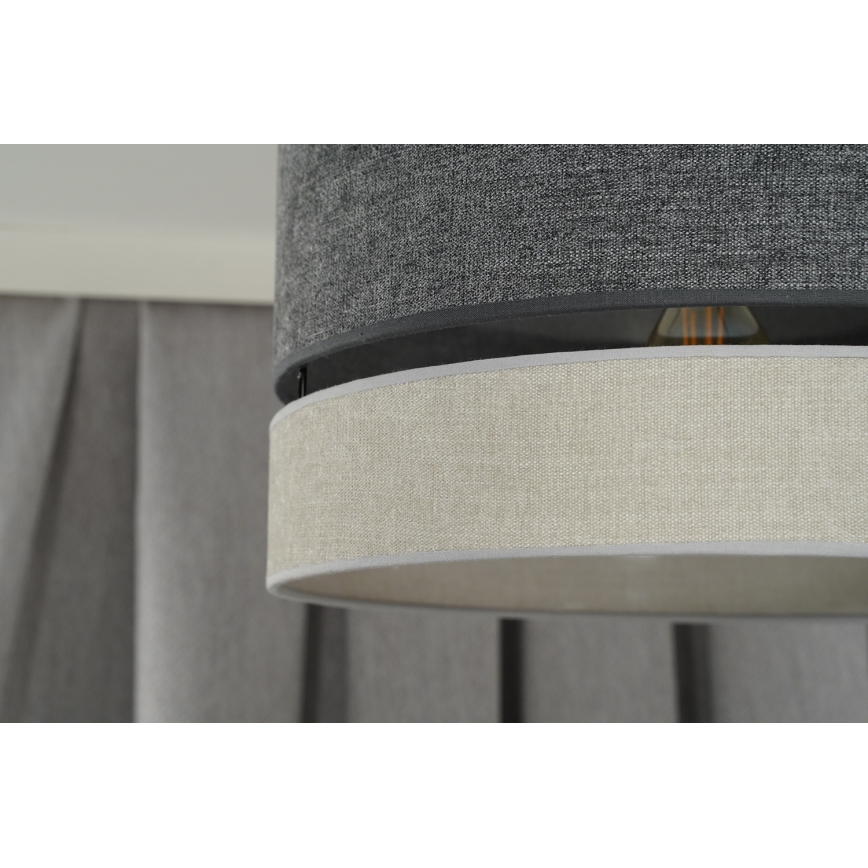 Duolla - Lampadario a plafone DOUBLE 1xE27/15W/230V diametro 40 cm grigio