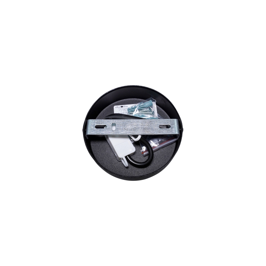 Duolla - Lampadario a plafone DOUBLE 1xE27/15W/230V diametro 40 cm grigio