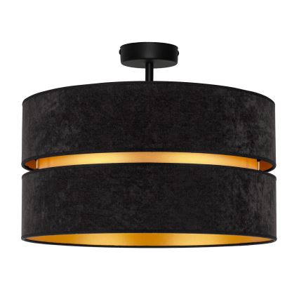 Duolla - Lampadario a plafone DUO 1xE27/15W/230V diametro 40 cm nero/oro