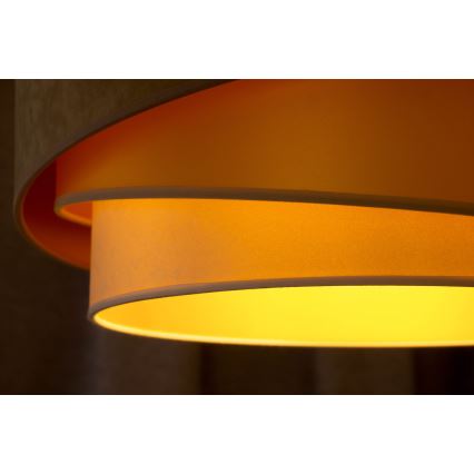 Duolla - Lampadario a plafone KOBO 1xE27/15W/230V diametro 45 cm beige/oro/color crema
