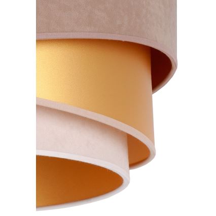 Duolla - Lampadario a plafone KOBO 1xE27/15W/230V diametro 45 cm beige/oro/color crema