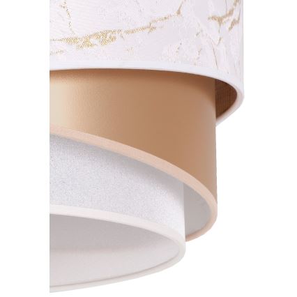 Duolla - Lampadario a plafone KOBO 1xE27/15W/230V diametro 45 cm bianco/oro