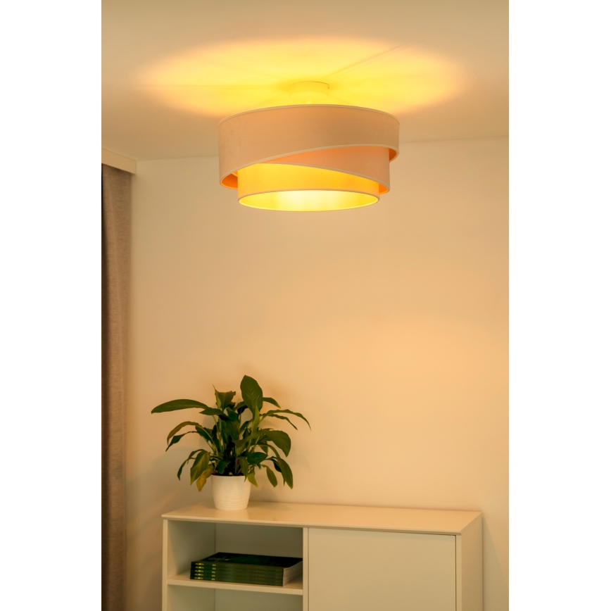 Duolla - Lampadario a plafone KOBO 1xE27/15W/230V diametro 45 cm color crema