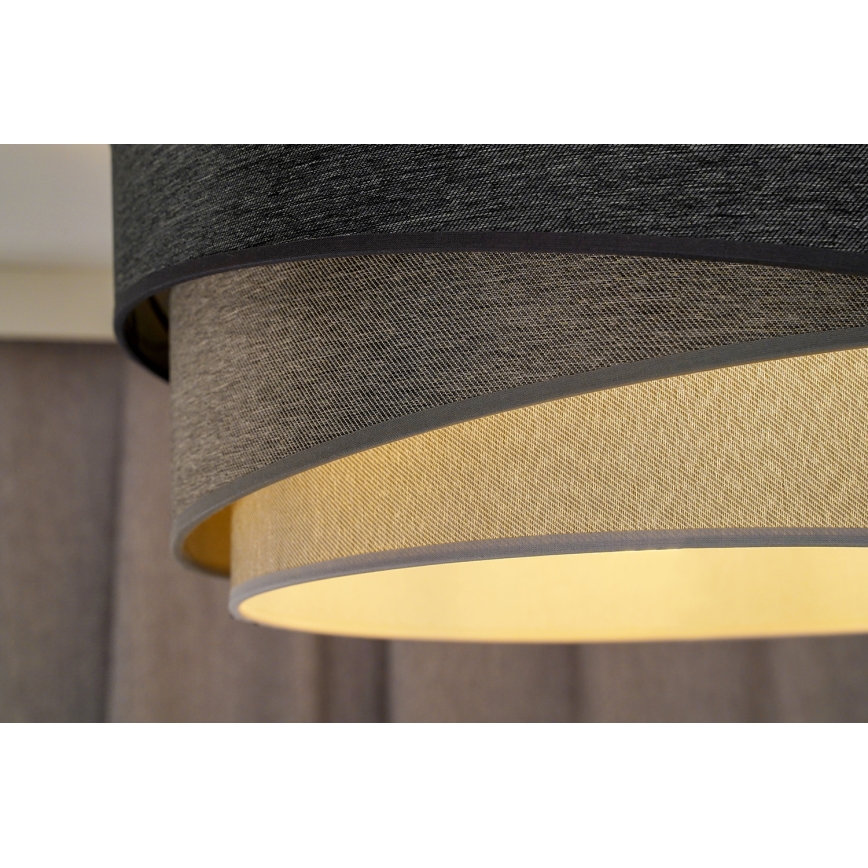 Duolla - Lampadario a plafone KOBO 1xE27/15W/230V diametro 45 cm grigio/bianco