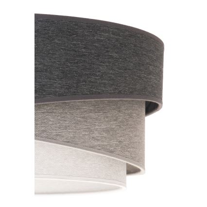 Duolla - Lampadario a plafone KOBO 1xE27/15W/230V diametro 45 cm grigio/bianco