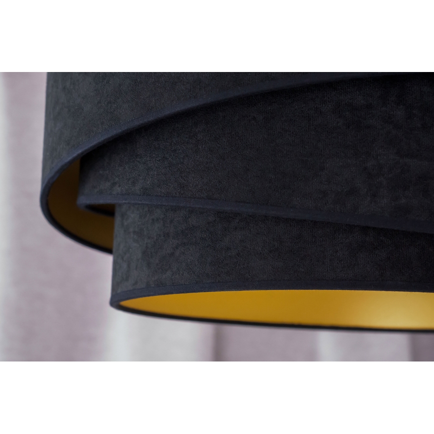 Duolla - Lampadario a plafone KOBO 1xE27/15W/230V diametro 45 cm nero