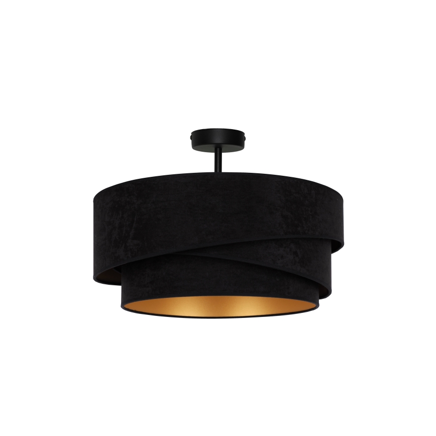 Duolla - Lampadario a plafone KOBO 1xE27/15W/230V diametro 45 cm nero