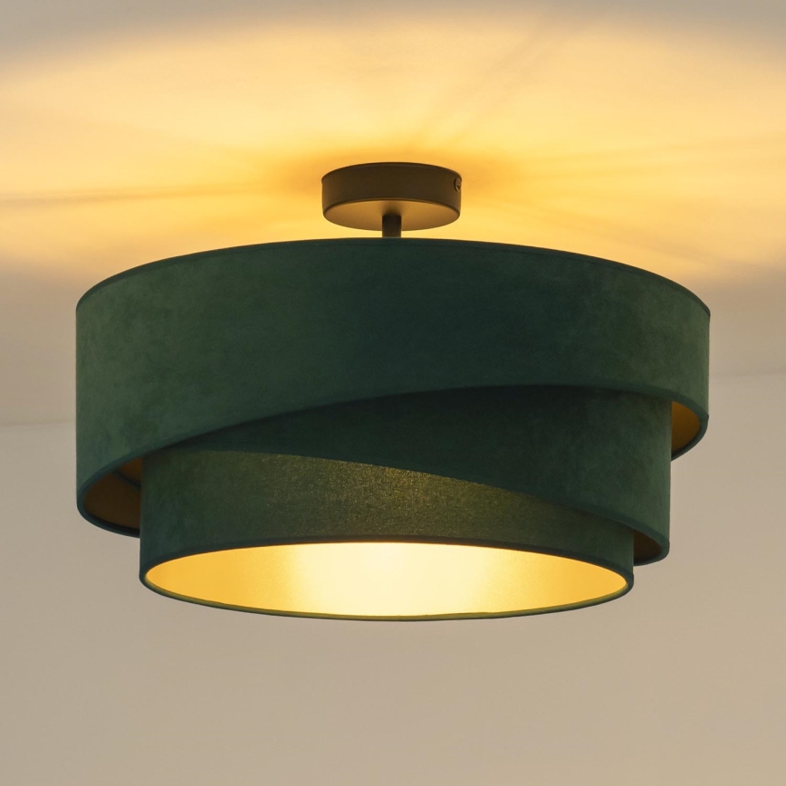 Duolla - Lampadario a plafone KOBO 1xE27/15W/230V diametro 45 cm verde
