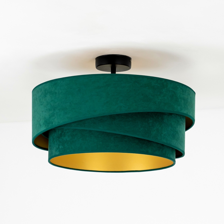 Duolla - Lampadario a plafone KOBO 1xE27/15W/230V diametro 45 cm verde