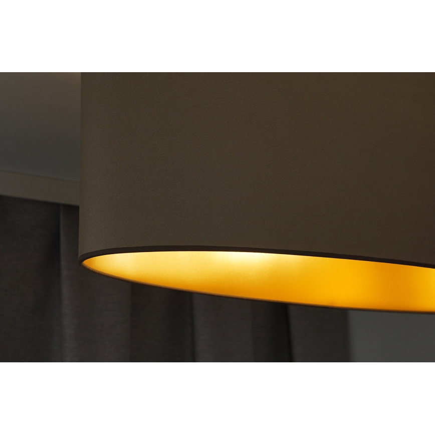 Duolla - Lampadario a plafone OVAL VEGAN 2xE27/15W/230V beige