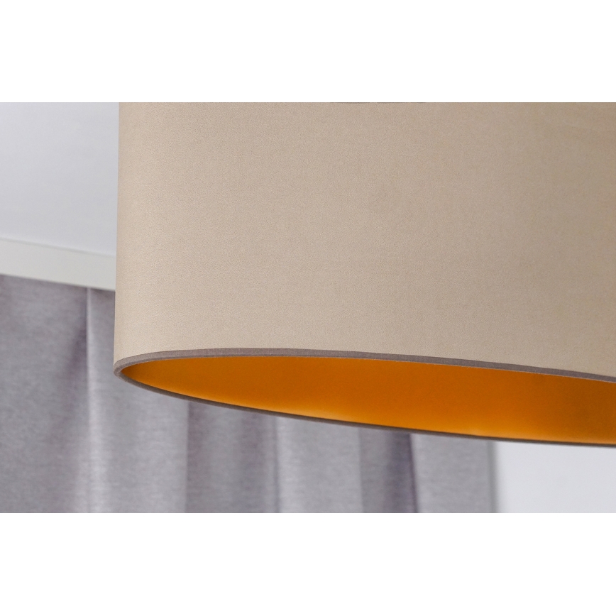 Duolla - Lampadario a plafone OVAL VEGAN 2xE27/15W/230V beige
