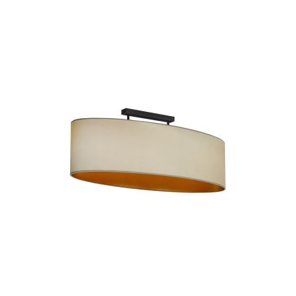 Duolla - Lampadario a plafone OVAL VEGAN 2xE27/15W/230V beige