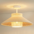 Duolla - Lampadario a plafone RIO RATTAN 1xE27/15W/230V diametro 45 cm beige/rattan