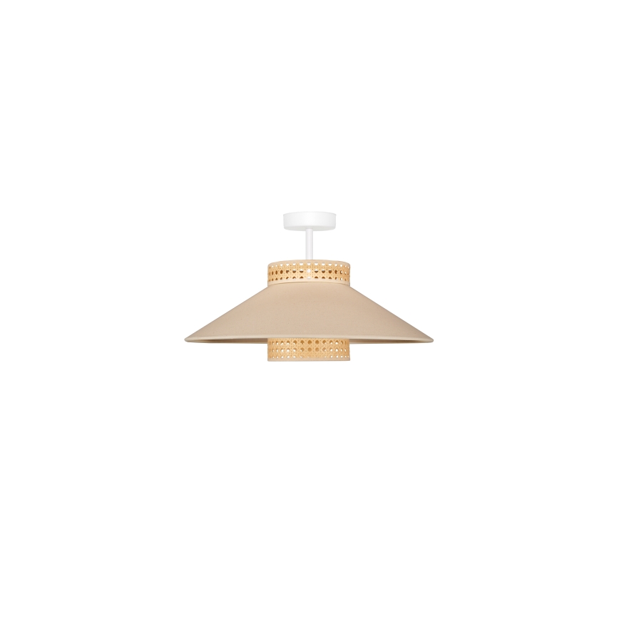 Duolla - Lampadario a plafone RIO RATTAN 1xE27/15W/230V diametro 45 cm beige/rattan