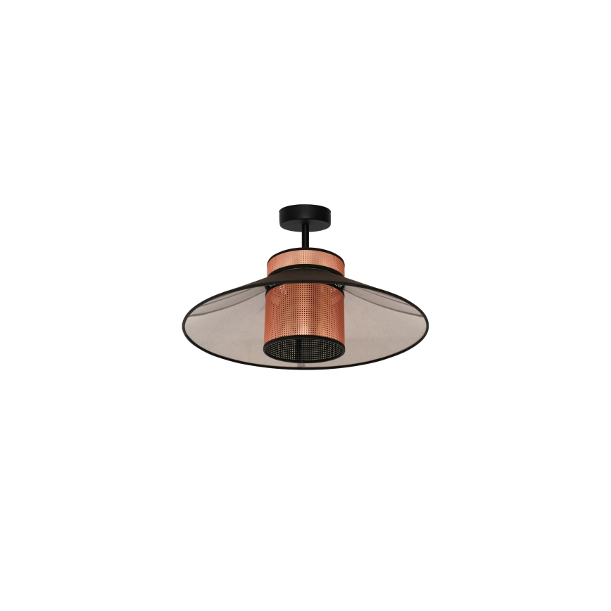 Duolla - Lampadario a plafone RIO SHINY 1xE27/15W/230V diametro 45 cm nero/rame