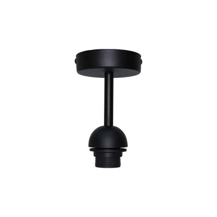 Duolla - Lampadario a plafone TOKYO RATTAN 1xE27/15W/230V diametro 50 cm nero/argento
