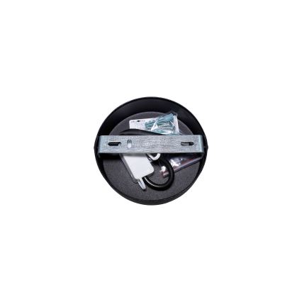 Duolla - Lampadario a plafone TOKYO RATTAN 1xE27/15W/230V diametro 50 cm nero/argento